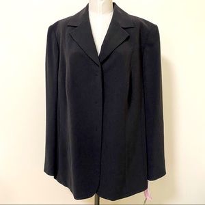 GRACE DANE LEWIS Woman Snap Button Blazer Size 16W New